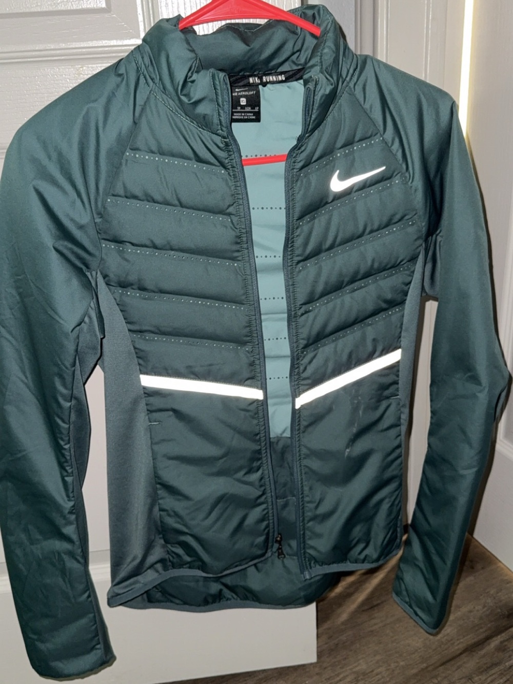 Nike Deep Green Reflective Running Jacket